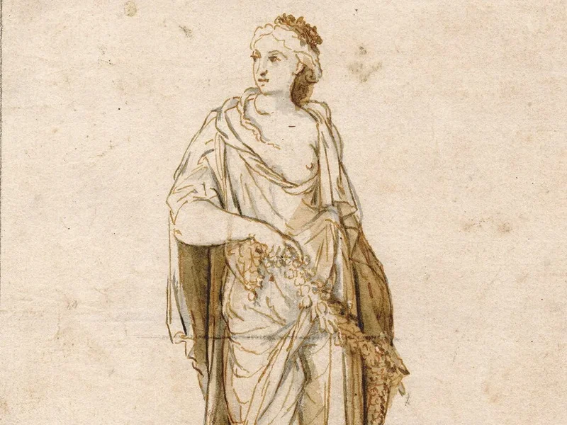 1701-Anthony Elliger - Donna in abiti classici